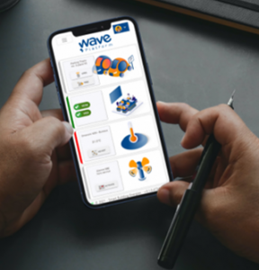 Photo interface Wave sur téléphone